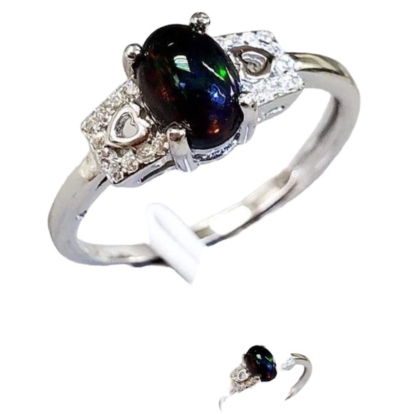 Jewelry - 925 STERLING SILVER ETHIOPIAN BLACK OPAL
